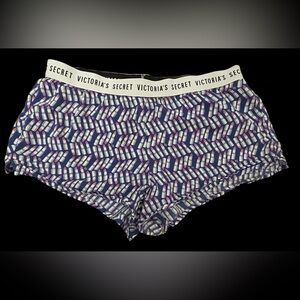 Victoria's Secret Blue and Pink Patterned Shorts